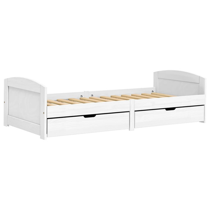 Solid Pine Day Bed with 2 Drawers (White) - 90 x 200 cm | Versatile Bed & Sofa with Extra Storage - Premium  from Home Treasures - Just £246.99! Shop now at Home Treasures