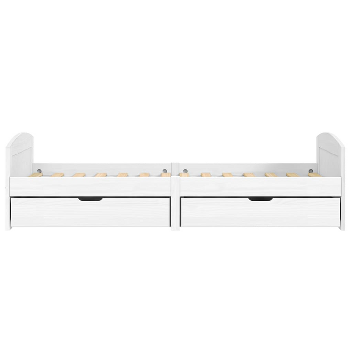 Solid Pine Day Bed with 2 Drawers (White) - 90 x 200 cm | Versatile Bed & Sofa with Extra Storage - Premium  from Home Treasures - Just £246.99! Shop now at Home Treasures