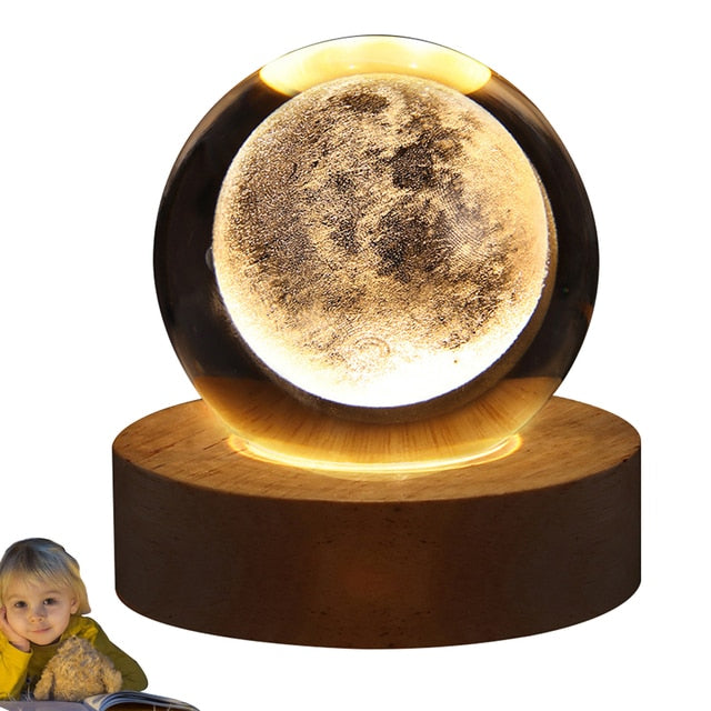 Glowing Crystal Ball Night Light - Premium  from Home Treasures - Just £23.40! Shop now at Home Treasures