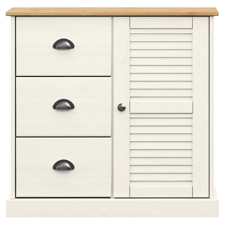 VIGO Highboard in White - 78x40x175 cm Solid Pine Wood, Elegant Storage Solution - Premium  from Home Treasures - Just £315.99! Shop now at Home Treasures