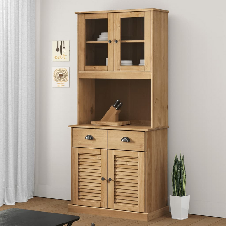 VIGO Highboard 78x40x175 cm | Elegant Rustic Furniture for Dining Room or Living Room - Premium  from Home Treasures - Just £355.99! Shop now at Home Treasures