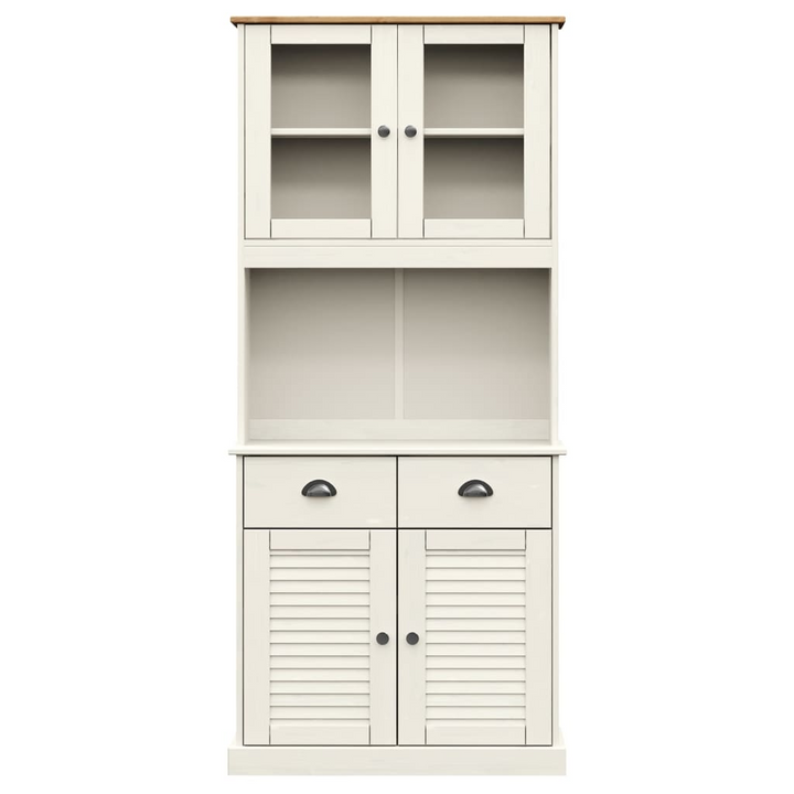 VIGO Highboard in White - Solid Pine Wood, Elegant Storage Solution (78x40x175 cm) - Premium  from Home Treasures - Just £338.99! Shop now at Home Treasures