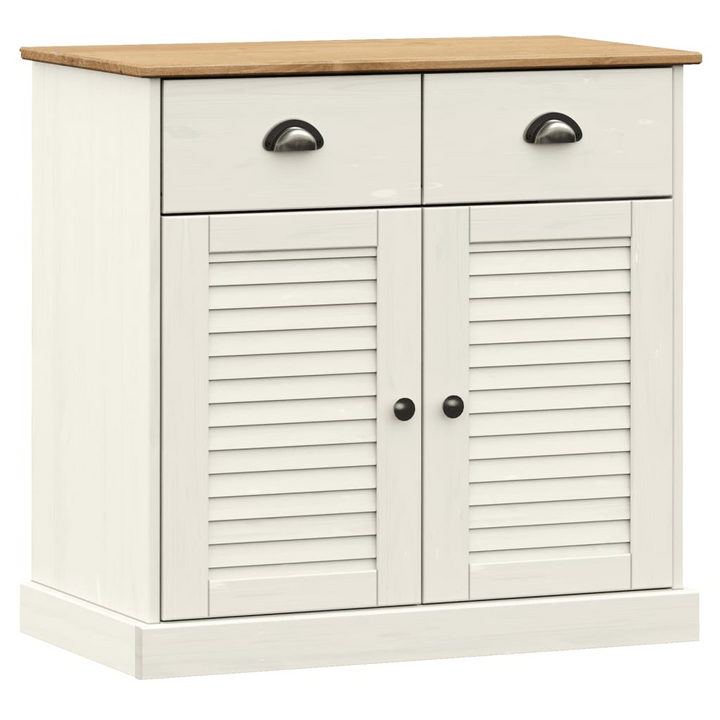 VIGO Highboard in White - Solid Pine Wood, Elegant Storage Solution (78x40x175 cm) - Premium  from Home Treasures - Just £338.99! Shop now at Home Treasures