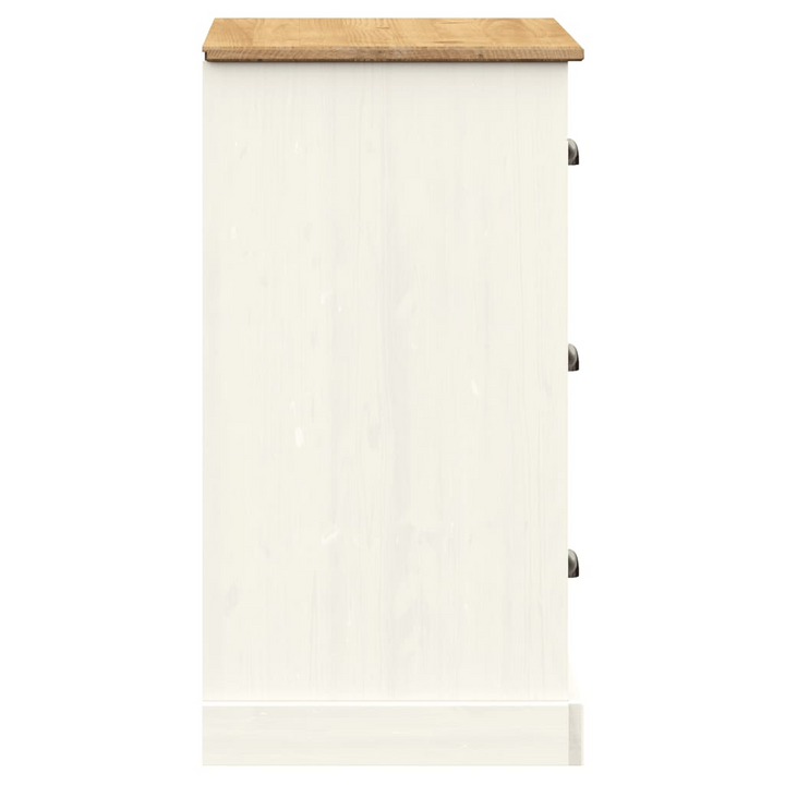 Elegant VIGO Sideboard with Drawers | Compact, Stylish Storage Solution in White Solid Pine Wood - Premium  from Home Treasures - Just £158.99! Shop now at Home Treasures