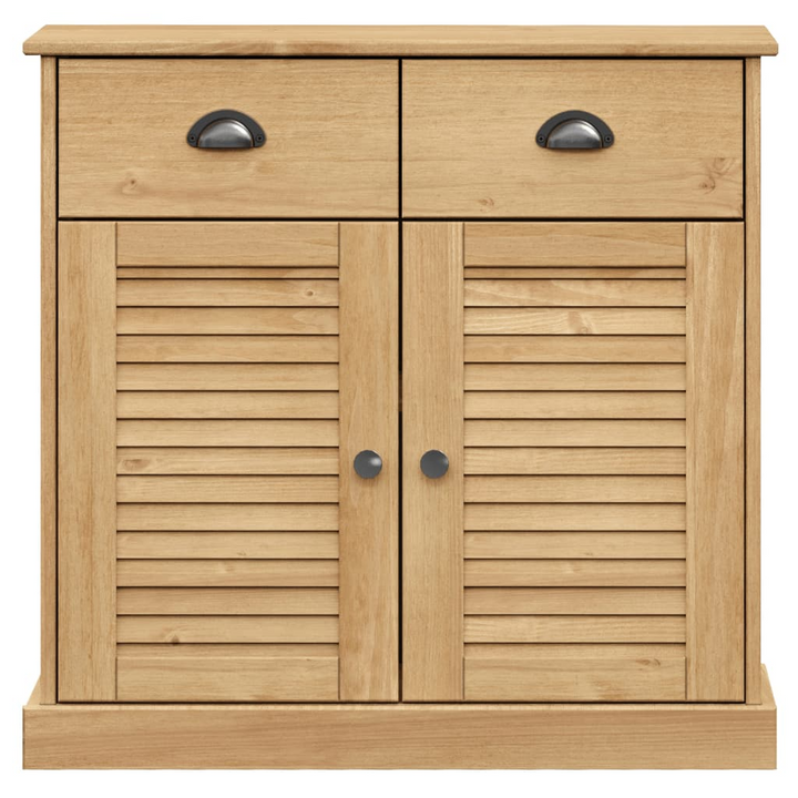 VIGO Solid Pine Wood Sideboard with Drawers | 78x40x75 cm | Rustic Storage Cabinet - Premium  from Home Treasures - Just £177.99! Shop now at Home Treasures