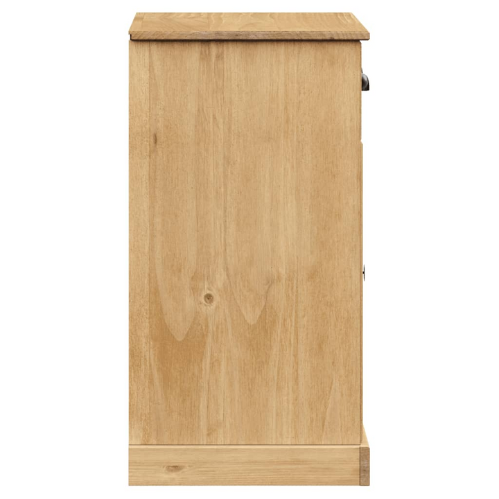 VIGO Solid Pine Wood Sideboard with Drawers | 78x40x75 cm | Rustic Storage Cabinet - Premium  from Home Treasures - Just £177.99! Shop now at Home Treasures