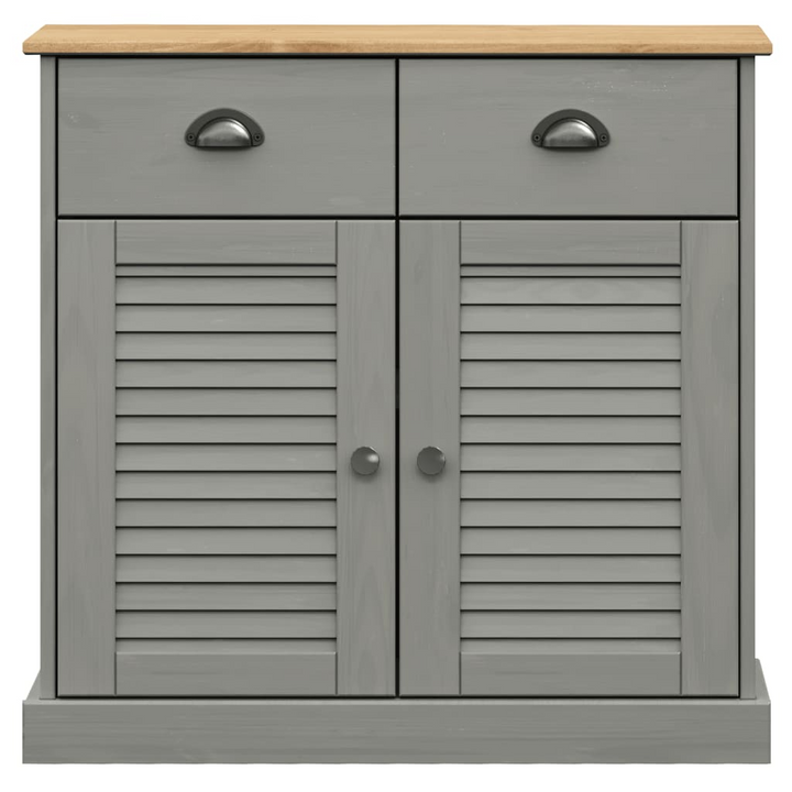 VIGO Solid Wood Pine Sideboard with Drawers in Grey - Stylish & Durable Storage Cabinet (78x40x75 cm) - Premium  from Home Treasures - Just £189.99! Shop now at Home Treasures