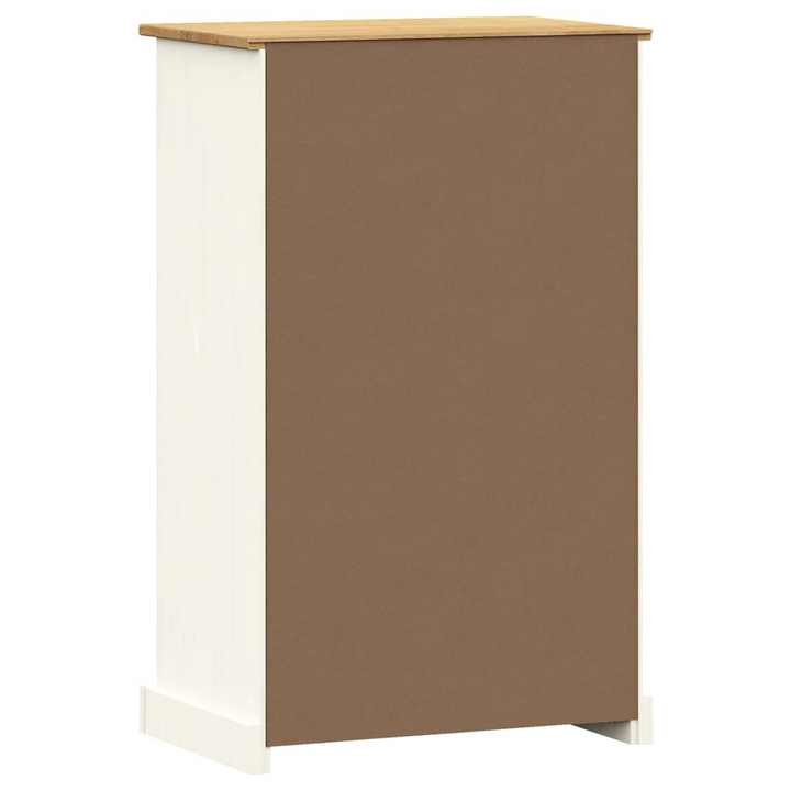 VIGO Shoe Cabinet 60x35x96 cm – White Solid Pine Wood, Ample Storage & Easy Maintenance - Premium  from Home Treasures - Just £136.99! Shop now at Home Treasures