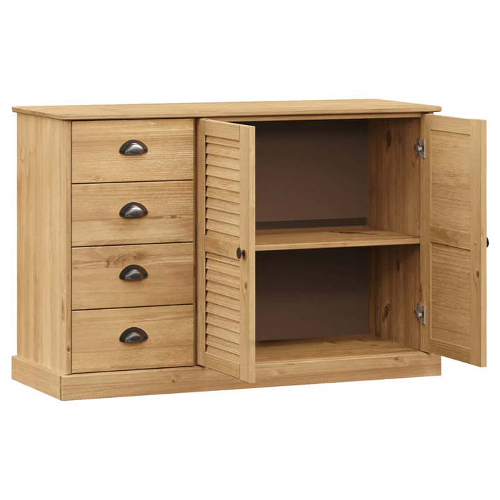 VIGO Solid Pine Wood Sideboard with Drawers 113x40x75 cm - Durable, Versatile Storage Solution - Premium  from Home Treasures - Just £318.99! Shop now at Home Treasures