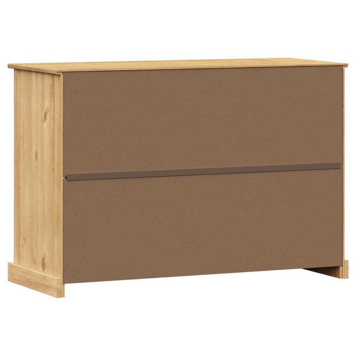 VIGO Solid Pine Wood Sideboard with Drawers 113x40x75 cm - Durable, Versatile Storage Solution - Premium  from Home Treasures - Just £318.99! Shop now at Home Treasures