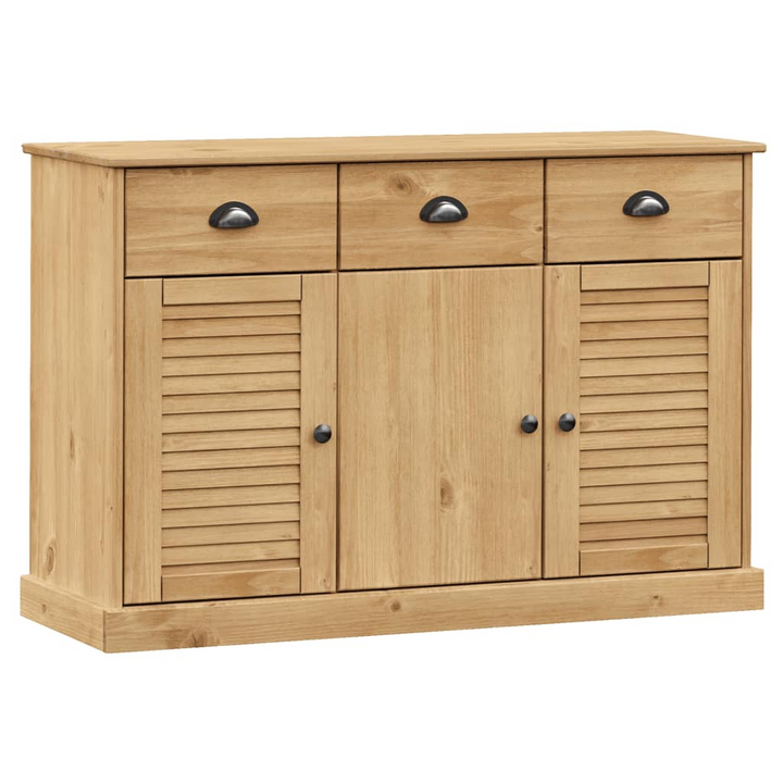 VIGO Solid Pine Wood Sideboard - Stylish & Durable Storage with Drawers, 113x40x75 cm - Premium  from Home Treasures - Just £204.99! Shop now at Home Treasures