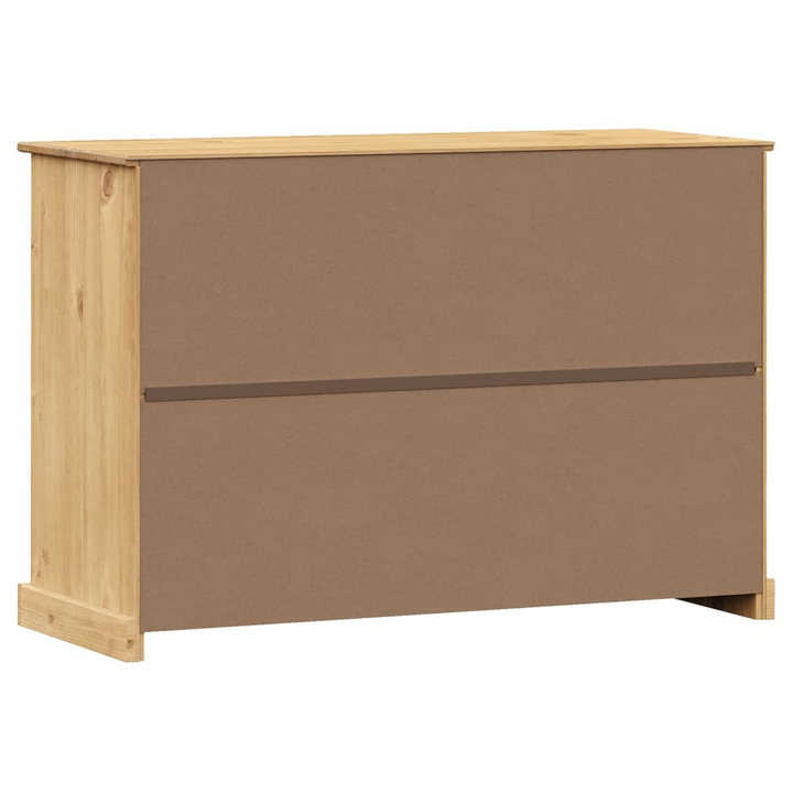 VIGO Solid Pine Wood Sideboard - Stylish & Durable Storage with Drawers, 113x40x75 cm - Premium  from Home Treasures - Just £204.99! Shop now at Home Treasures