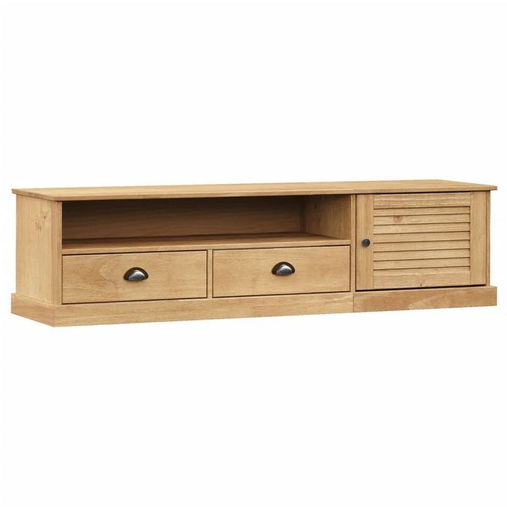 VIGO Solid Pine Wood TV Cabinet - 156x40x40 cm with Ample Storage - Rustic Charm, Durable, Easy Maintenance - Premium  from Home Treasures - Just £156.99! Shop now at Home Treasures