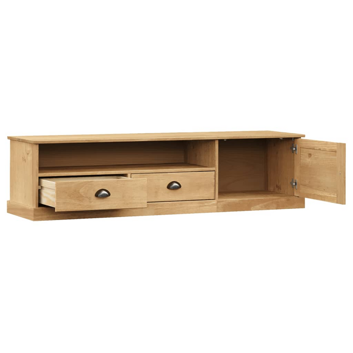 VIGO Solid Pine Wood TV Cabinet - 156x40x40 cm with Ample Storage - Rustic Charm, Durable, Easy Maintenance - Premium  from Home Treasures - Just £156.99! Shop now at Home Treasures