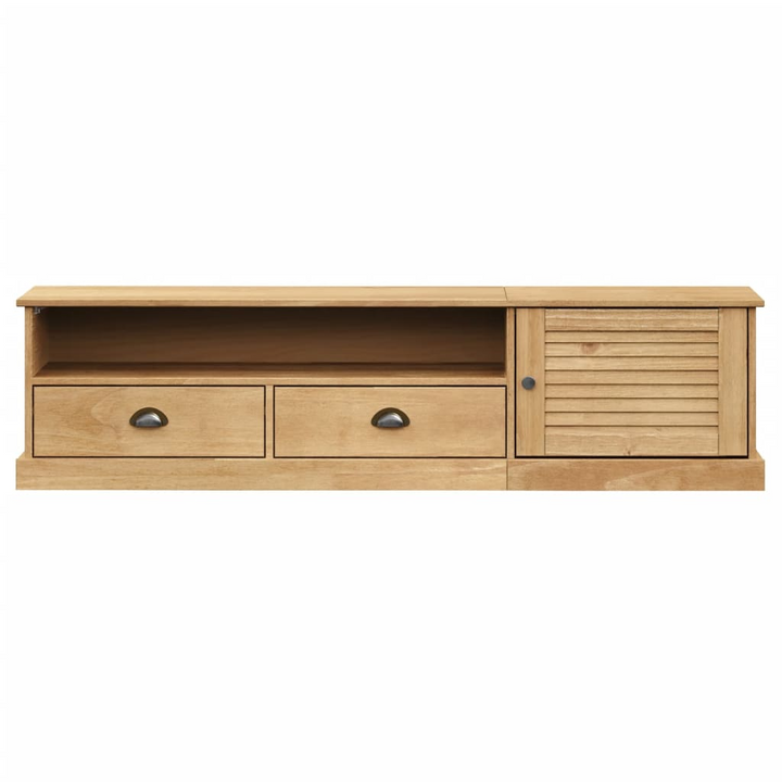 VIGO Solid Pine Wood TV Cabinet - 156x40x40 cm with Ample Storage - Rustic Charm, Durable, Easy Maintenance - Premium  from Home Treasures - Just £156.99! Shop now at Home Treasures