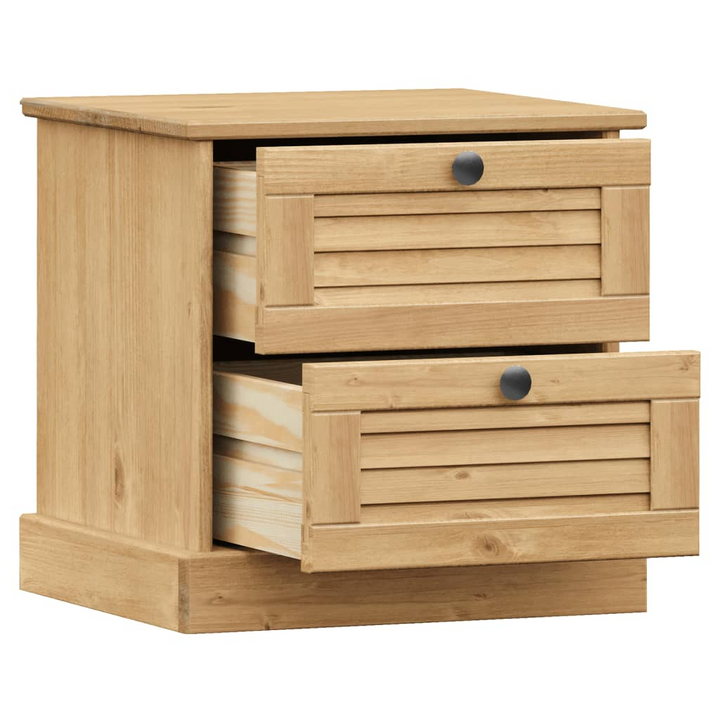 VIGO Bedside Cabinet - Solid Pine Wood Nightstand - 42x35x42 cm - Stylish & Durable with Ample Storage Space - Premium  from Home Treasures - Just £76.99! Shop now at Home Treasures