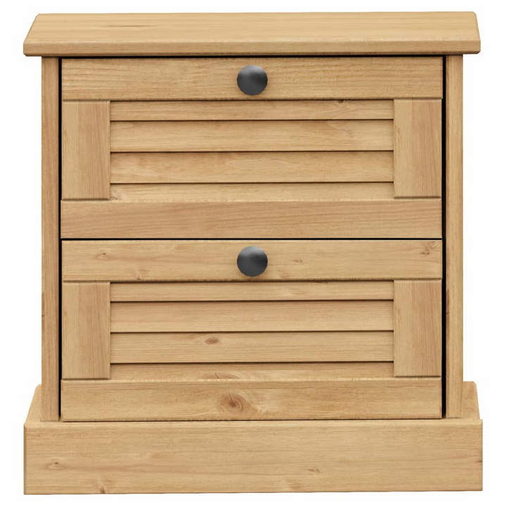 VIGO Bedside Cabinet - Solid Pine Wood Nightstand - 42x35x42 cm - Stylish & Durable with Ample Storage Space - Premium  from Home Treasures - Just £76.99! Shop now at Home Treasures