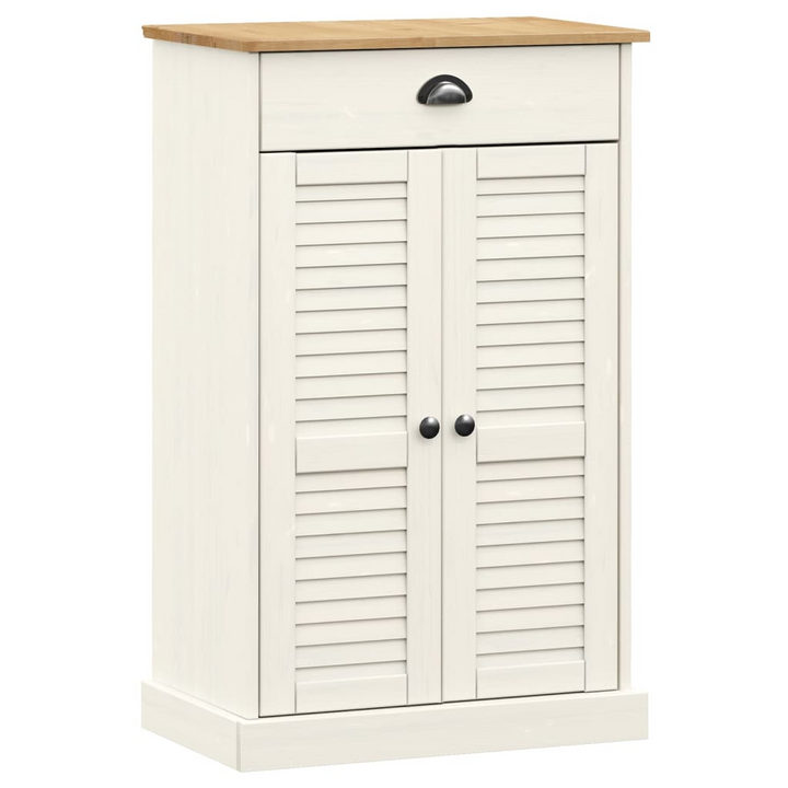 VIGO Shoe Cabinet in White - Solid Pine Wood, 60x35x96 cm | Stylish & Durable Storage - Premium  from Home Treasures - Just £191.99! Shop now at Home Treasures