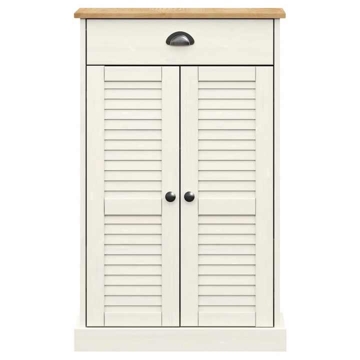 VIGO Shoe Cabinet in White - Solid Pine Wood, 60x35x96 cm | Stylish & Durable Storage - Premium  from Home Treasures - Just £191.99! Shop now at Home Treasures