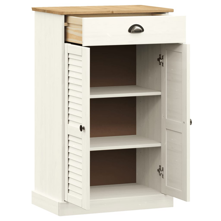 VIGO Shoe Cabinet in White - Solid Pine Wood, 60x35x96 cm | Stylish & Durable Storage - Premium  from Home Treasures - Just £191.99! Shop now at Home Treasures