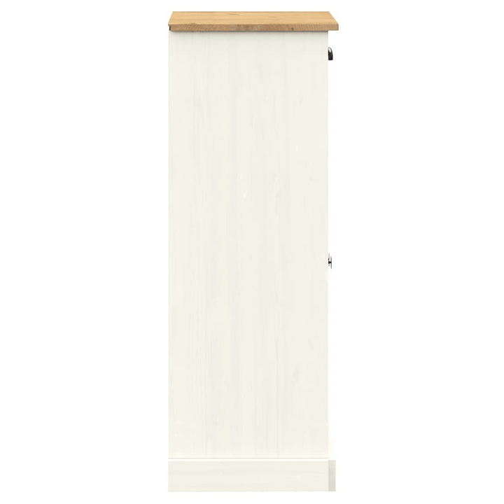 VIGO Shoe Cabinet in White - Solid Pine Wood, 60x35x96 cm | Stylish & Durable Storage - Premium  from Home Treasures - Just £191.99! Shop now at Home Treasures