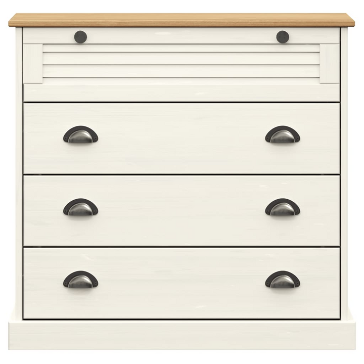 VIGO Chest of Drawers, White 80x40x76 cm Solid Wood Pine - Premium  from Home Treasures - Just £202.99! Shop now at Home Treasures