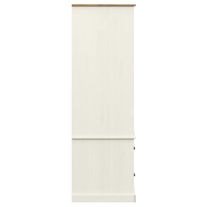 VIGO Solid Pine Wardrobe in White - 90x55x176 cm | Elegant & Spacious Storage Solution - Premium  from Home Treasures - Just £421.99! Shop now at Home Treasures