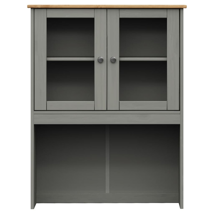 VIGO Highboard Top in Grey – Solid Pine Wood, 78x30x100 cm – Stylish & Durable Storage Solution - Premium  from Home Treasures - Just £140.99! Shop now at Home Treasures