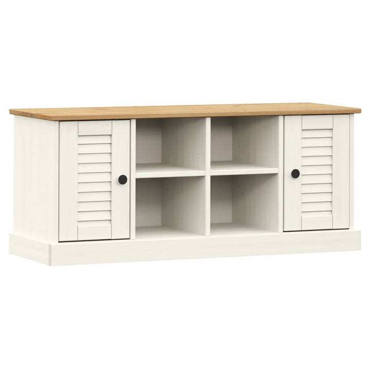 VIGO Shoe Bench in White - 106x35x45 cm, Solid Pine Wood, Modern Entryway Storage Solution - Premium  from Home Treasures - Just £118.99! Shop now at Home Treasures