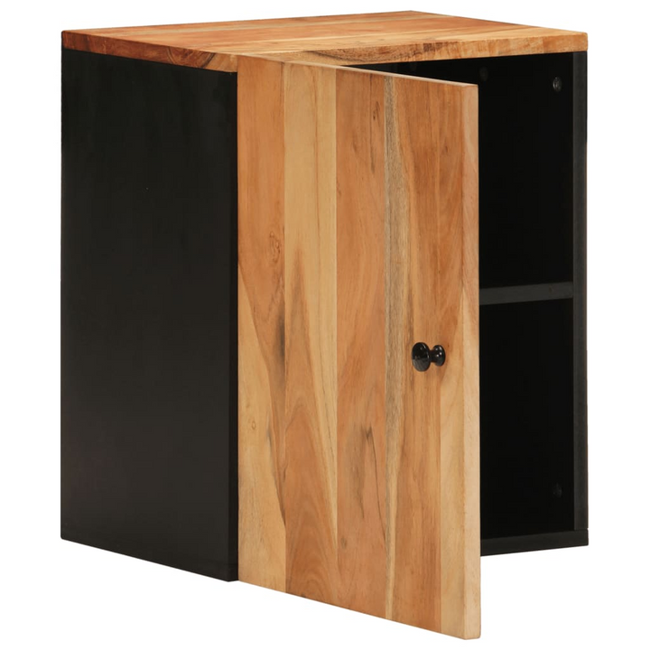 Solid Acacia Wood Bathroom Wall Cabinet, 38x33x48 cm - Space-Saving Storage Solution - Premium  from Home Treasures - Just £79.99! Shop now at Home Treasures