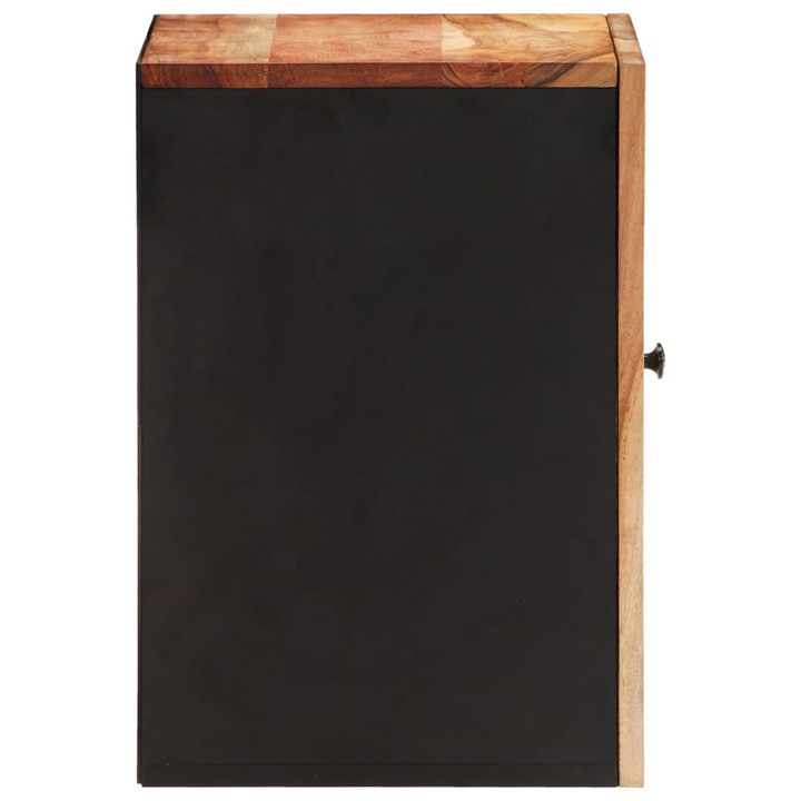 Solid Acacia Wood Bathroom Wall Cabinet, 38x33x48 cm - Space-Saving Storage Solution - Premium  from Home Treasures - Just £79.99! Shop now at Home Treasures