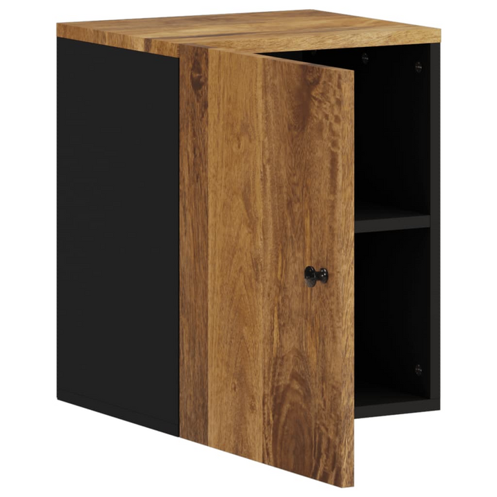 Solid Mango Wood Bathroom Wall Cabinet - 38x33x48 cm | Elegant & Space-Saving Storage Solution - Premium  from Home Treasures - Just £53.99! Shop now at Home Treasures