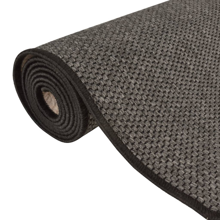 Anthracite Sisal Look Carpet Runner - 50x200 cm - Stylish & Practical - Premium  from Home Treasures - Just £50.99! Shop now at Home Treasures