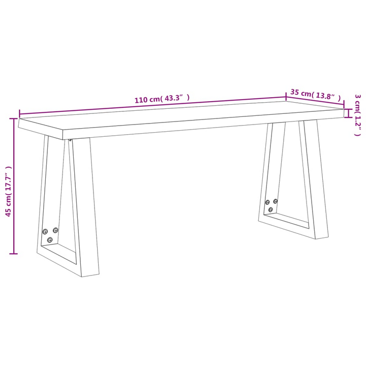 Elegant & Durable 3 Piece Dining Set with Live Edge Solid Acacia Wood - Perfect for Modern Homes - Premium  from Home Treasures - Just £423.99! Shop now at Home Treasures