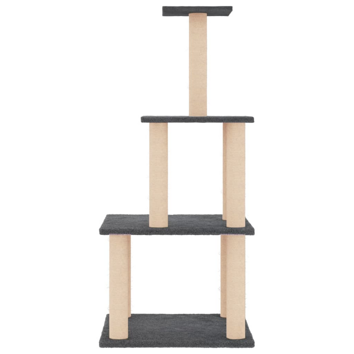 Cat Tree with Sisal Scratching Posts Dark Grey - 111 cm - Premium  from Home Treasures - Just £42.99! Shop now at Home Treasures