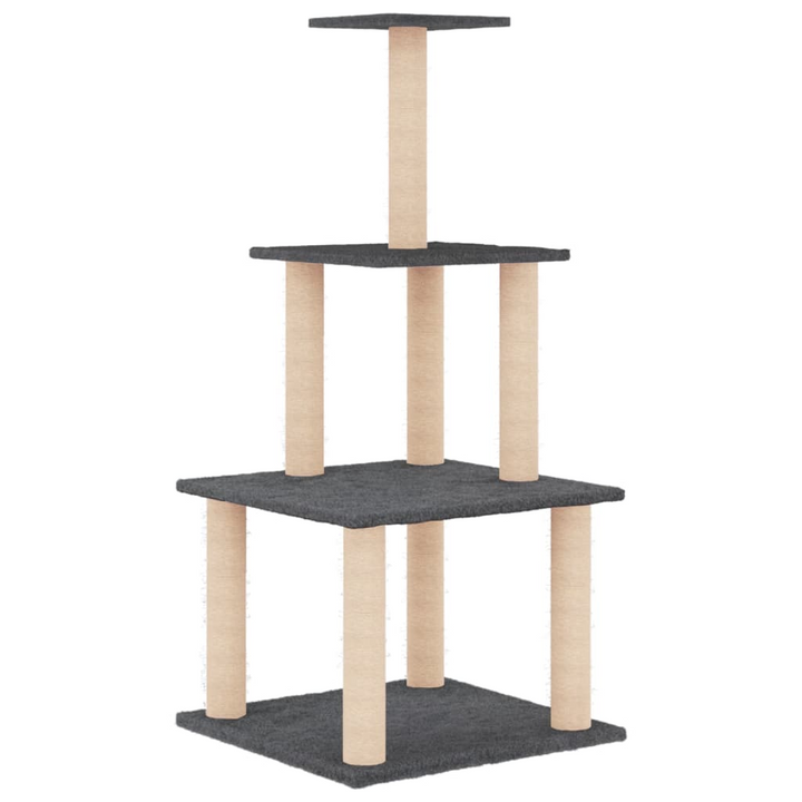 Cat Tree with Sisal Scratching Posts Dark Grey - 111 cm - Premium  from Home Treasures - Just £42.99! Shop now at Home Treasures