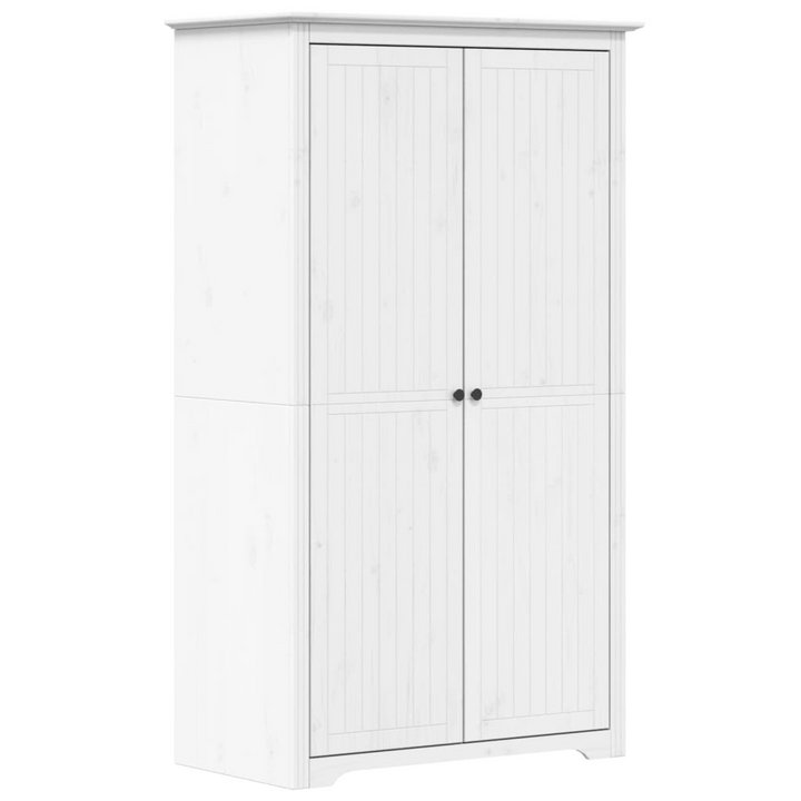 BODO Wardrobe in White 101x52x176.5 cm | Solid Wood Pine | French Style - Premium  from Home Treasures - Just £297.99! Shop now at Home Treasures