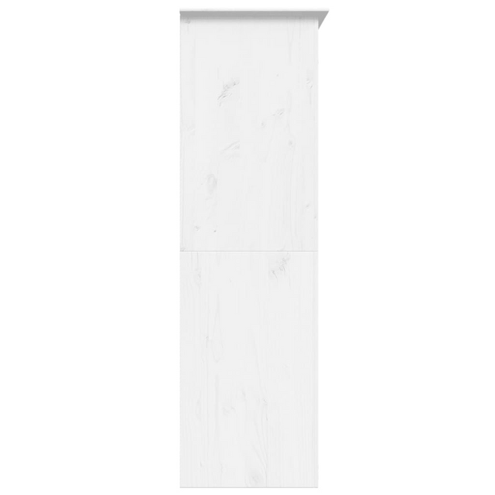 BODO Wardrobe in White – 151.5x52x176.5 cm – Solid Pine Wood French Style Wardrobe - Premium  from Home Treasures - Just £469.99! Shop now at Home Treasures