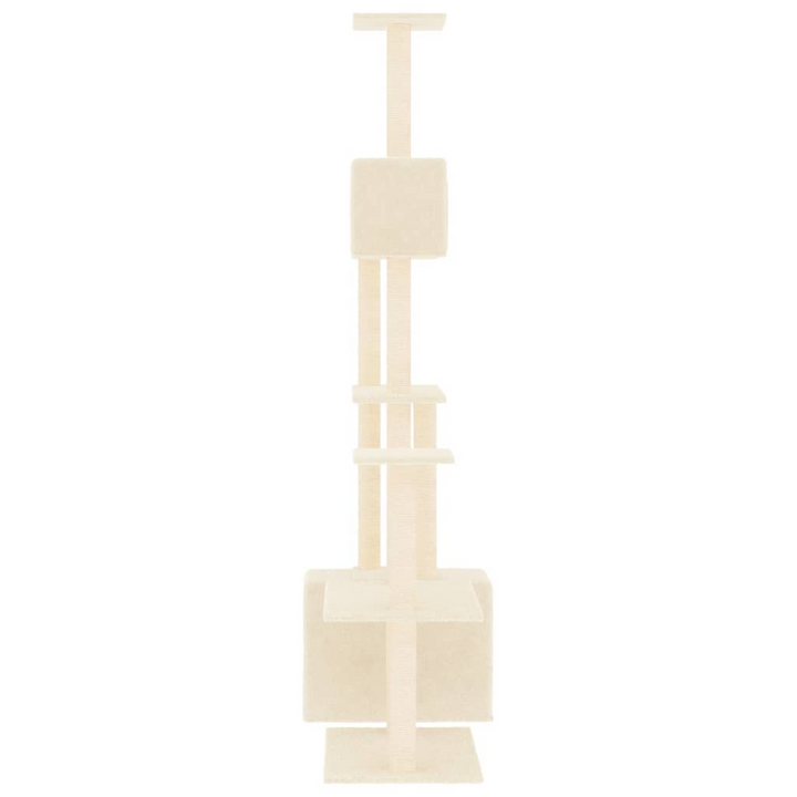 Cat Tree with Sisal Scratching Posts Cream 180 cm - Premium  from Home Treasures - Just £69.99! Shop now at Home Treasures