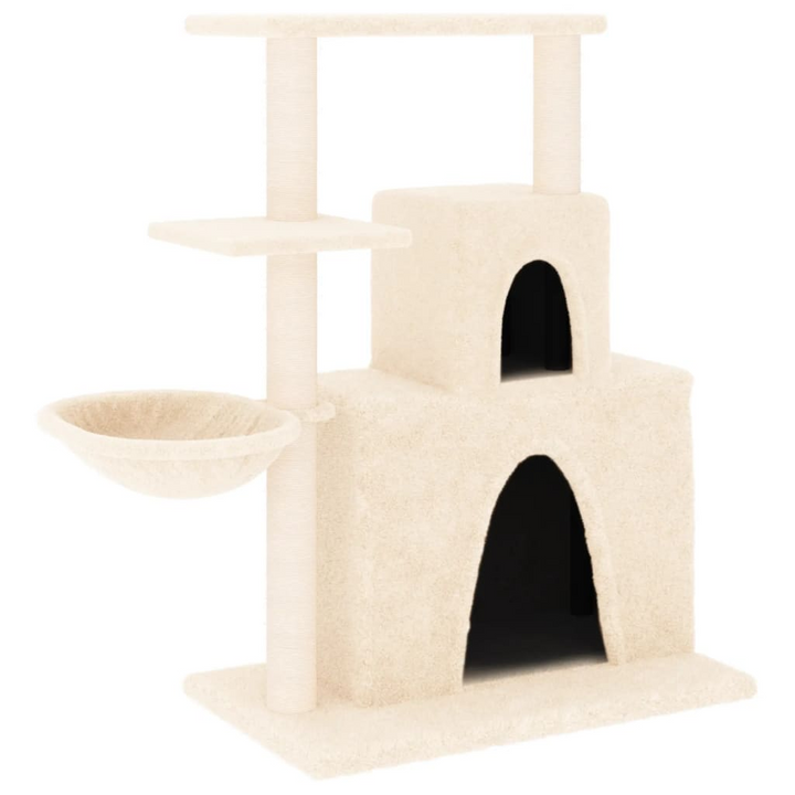 Cream Cat Tree with Sisal Scratching Posts - 83 cm Multi-Level Cat Tower - Premium  from Home Treasures - Just £50.99! Shop now at Home Treasures