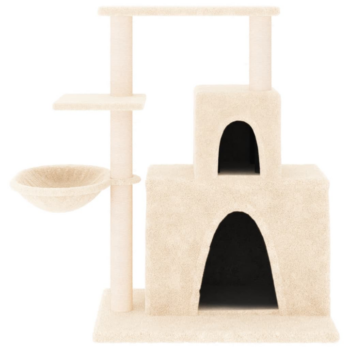 Cream Cat Tree with Sisal Scratching Posts - 83 cm Multi-Level Cat Tower - Premium  from Home Treasures - Just £50.99! Shop now at Home Treasures