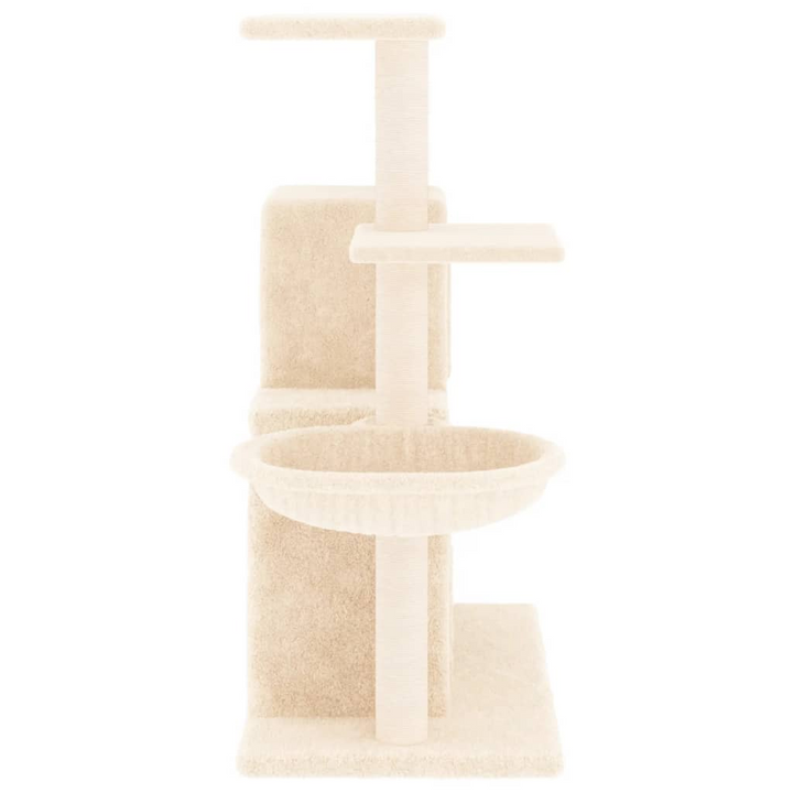 Cream Cat Tree with Sisal Scratching Posts - 83 cm Multi-Level Cat Tower - Premium  from Home Treasures - Just £50.99! Shop now at Home Treasures