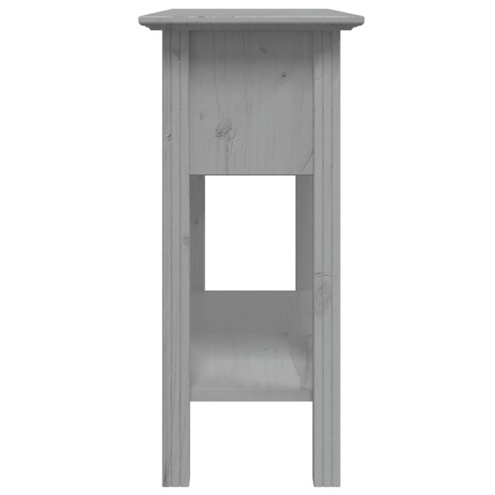 BODO Console Table in Grey - French Style, Solid Pine Wood, 2 Drawers, 90x34.5x73 cm - Premium  from Home Treasures - Just £89.99! Shop now at Home Treasures