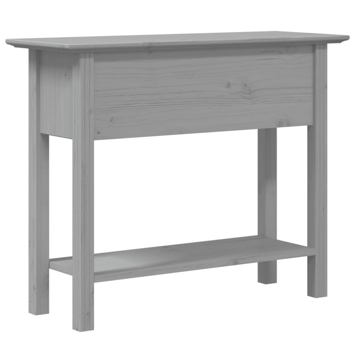 BODO Console Table in Grey - French Style, Solid Pine Wood, 2 Drawers, 90x34.5x73 cm - Premium  from Home Treasures - Just £89.99! Shop now at Home Treasures