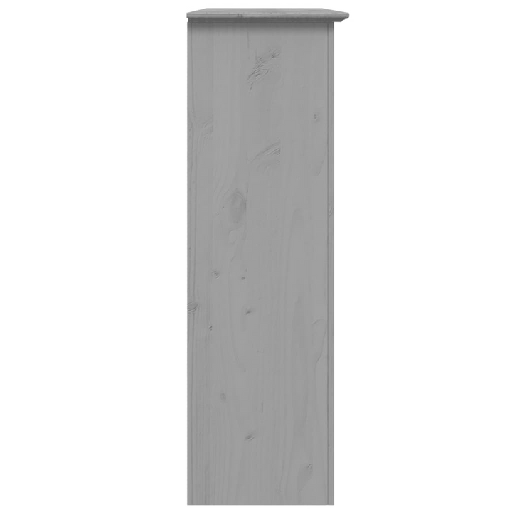 Elegant BODO Solid Pine Wood Cabinet with Glass Doors in Grey - 115.5x38.5x118 cm | Stylish Storage Solution - Premium  from Home Treasures - Just £278.99! Shop now at Home Treasures