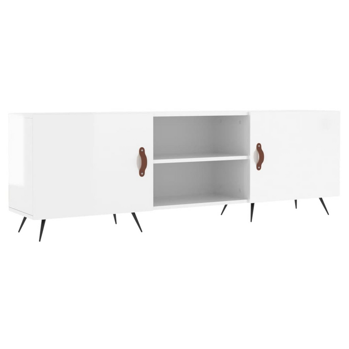 Elegant High Gloss White TV Cabinet with Ample Storage - 150 x 30 x 50 cm - Premium  from Home Treasures - Just £83.99! Shop now at Home Treasures