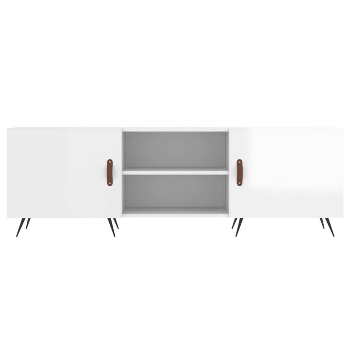 Elegant High Gloss White TV Cabinet with Ample Storage - 150 x 30 x 50 cm - Premium  from Home Treasures - Just £83.99! Shop now at Home Treasures