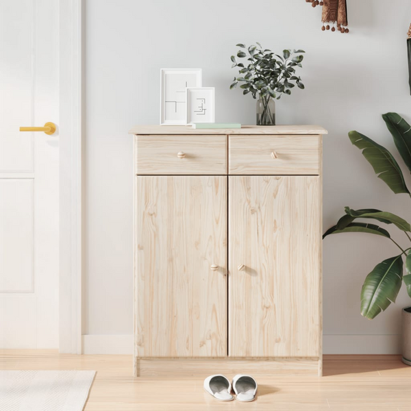 ALTA Solid Wood Pine Shoe Cabinet 77x35x96 cm – Stylish & Sturdy Shoe Storage Solution - Premium  from Home Treasures - Just £137.99! Shop now at Home Treasures