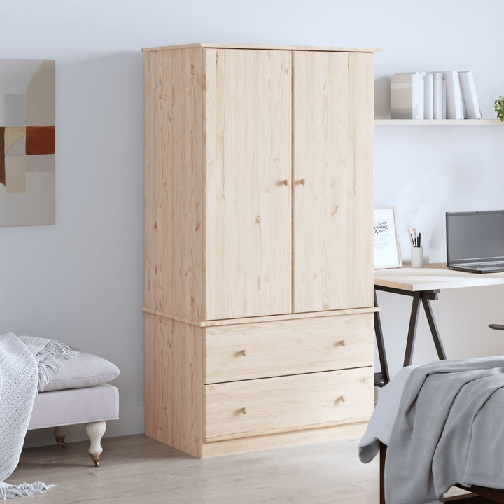 ALTA Wardrobe 90x55x170 cm | Solid Pine Wood | Stylish & Durable Storage Solution - Premium  from Home Treasures - Just £406.99! Shop now at Home Treasures