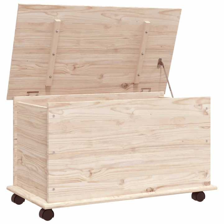 ALTA Storage Chest with Wheels 73x39.5x44 cm Solid Wood Pine - Stylish & Versatile Storage Solution - Premium  from Home Treasures - Just £85.99! Shop now at Home Treasures